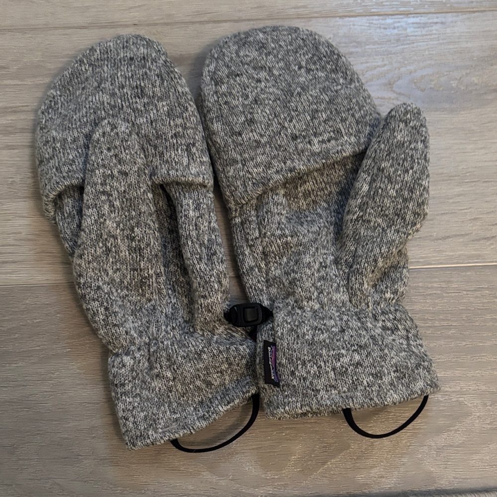 Patagonia Gray Wool XL Gloves mittens